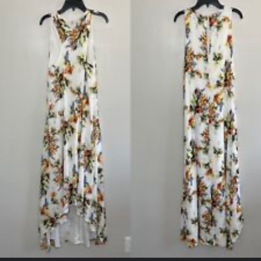 Haute Hippie Floral Jane High Low Maxi Gown size 12 never worn
